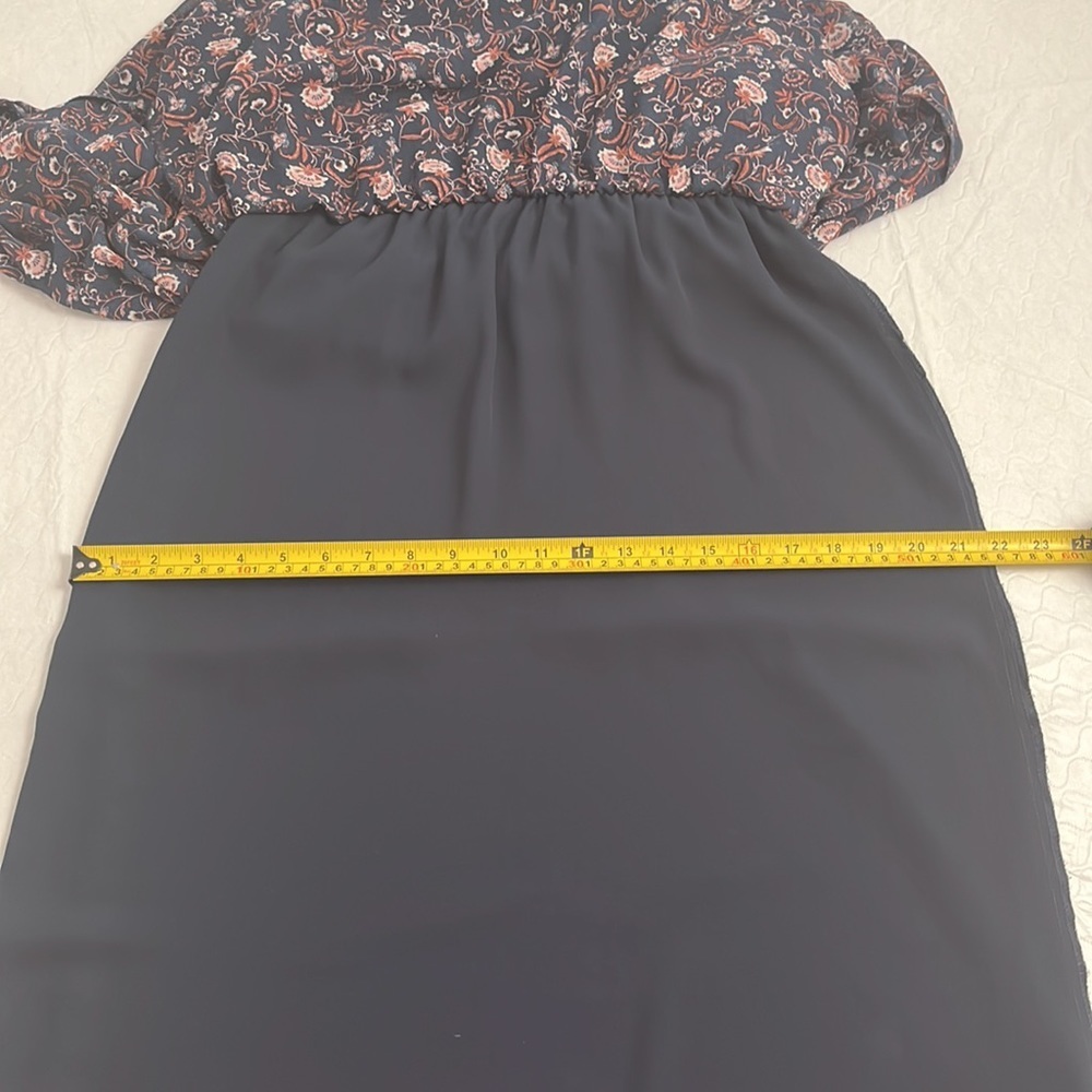 WAYF boho dress in navy floral M - Picture 11 of 11